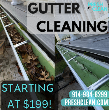 Spotless gutter in Mamaroneck, NY.