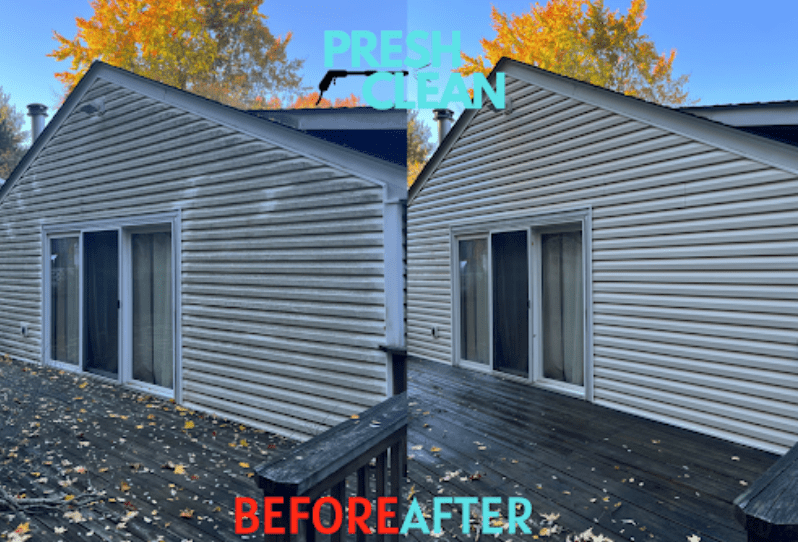 Before & after at a house in Pleasantville, NY.