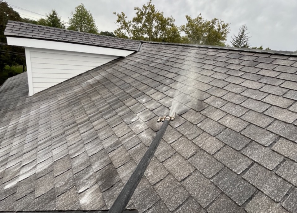 Roof washed in Thornwood, NY.